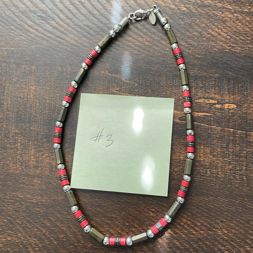 Bead necklace 17”